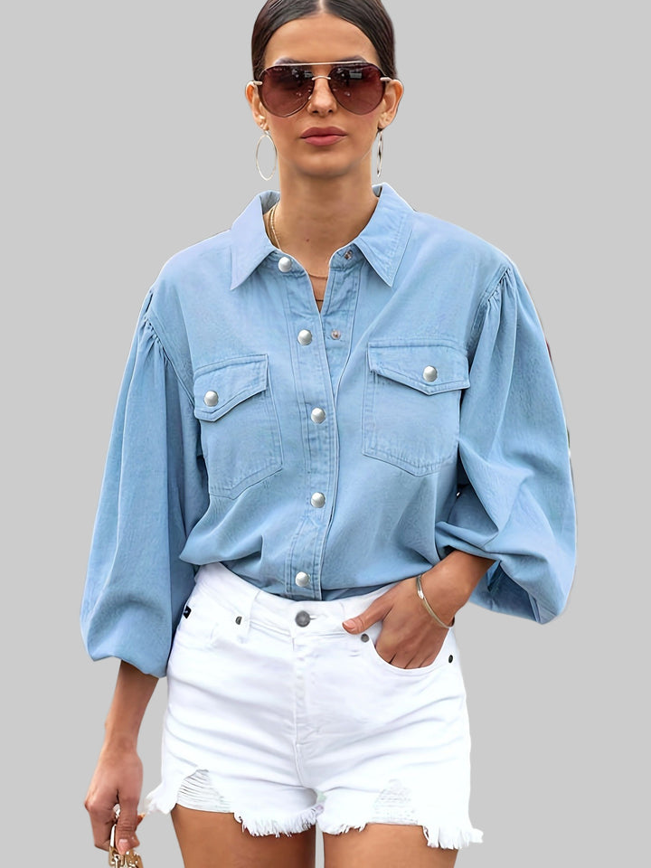 Dames Blouse Met Knopen