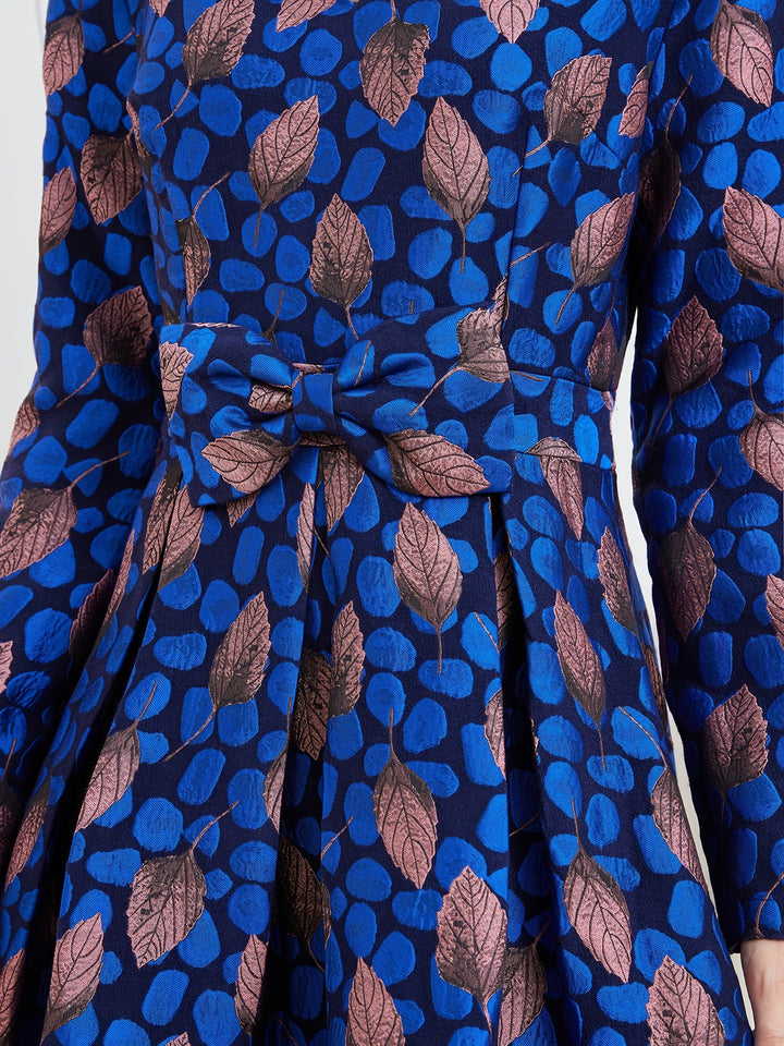 Dames Midi Jurk Met Bladerenprint