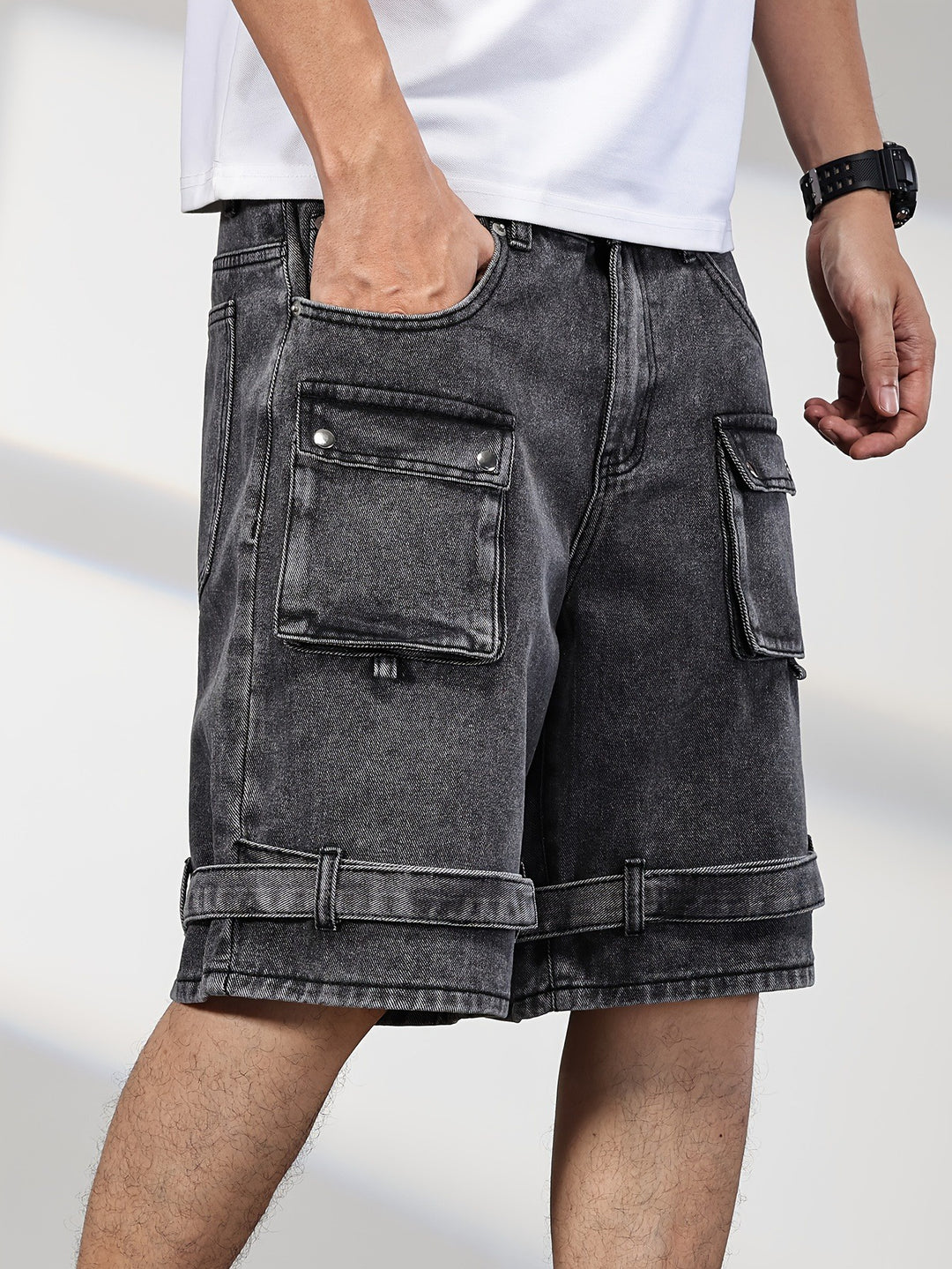 Heren Korte Broek Met Meerdere Zakken