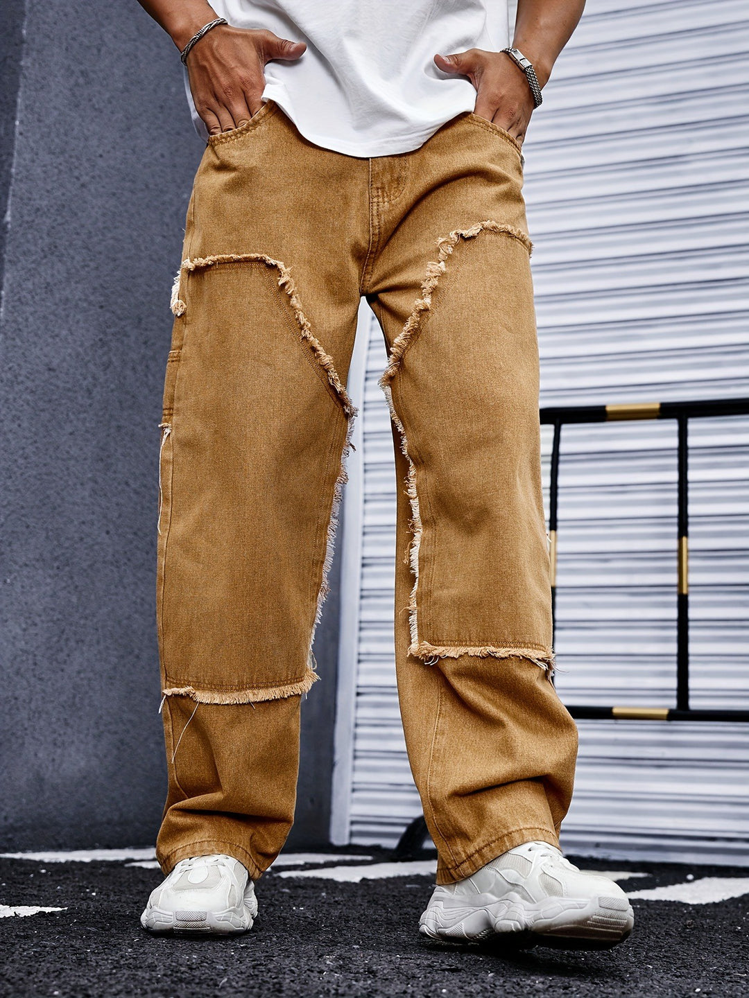 Heren Patchwork Broek