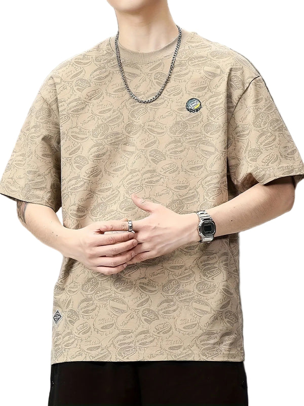 Heren T-shirt Met Grafische Opdruk