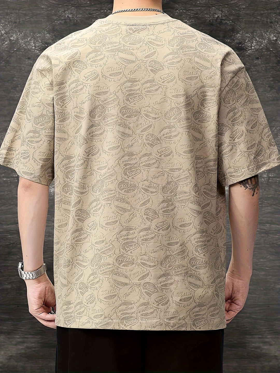 Heren T-shirt Met Grafische Opdruk