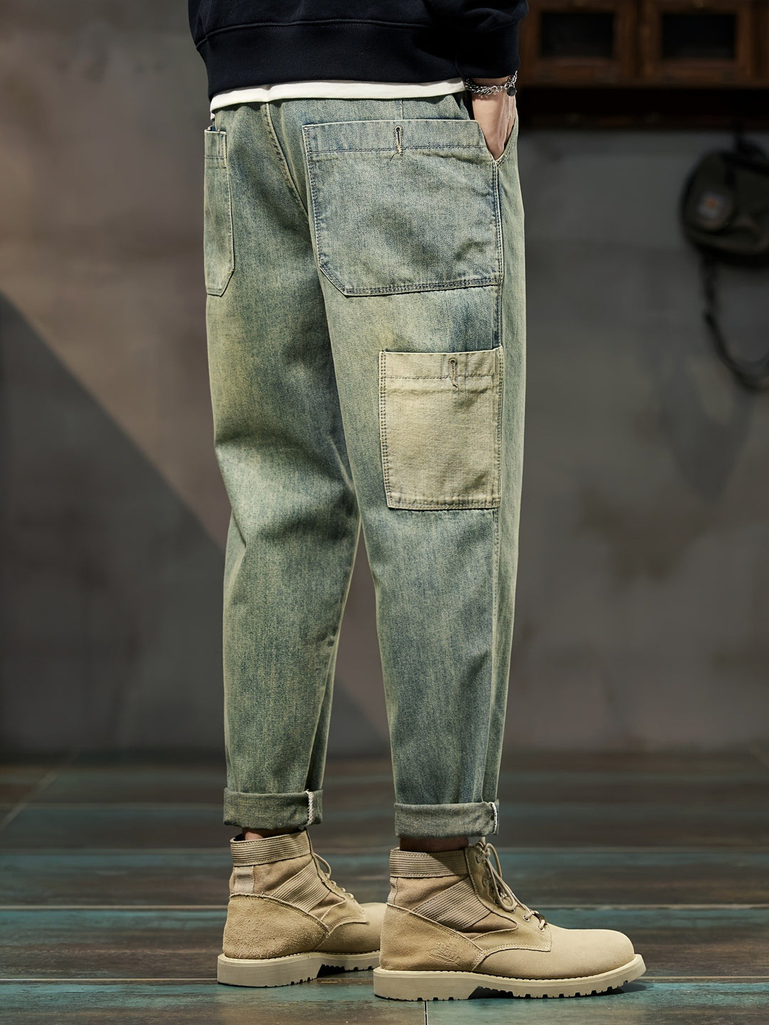 Heren spijkerbroek met meerdere zakken