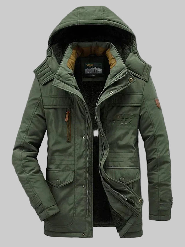 Heren Sebastian Parka Jas met Capuchon