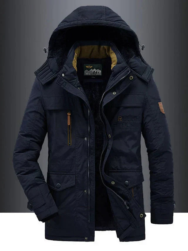 Heren Sebastian Parka Jas met Capuchon