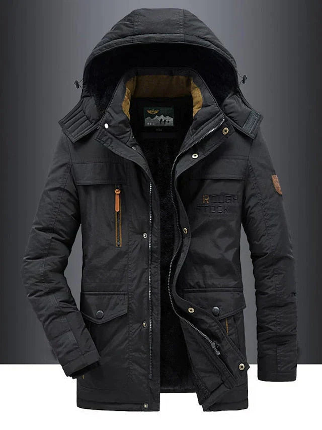 Heren Sebastian Parka Jas met Capuchon